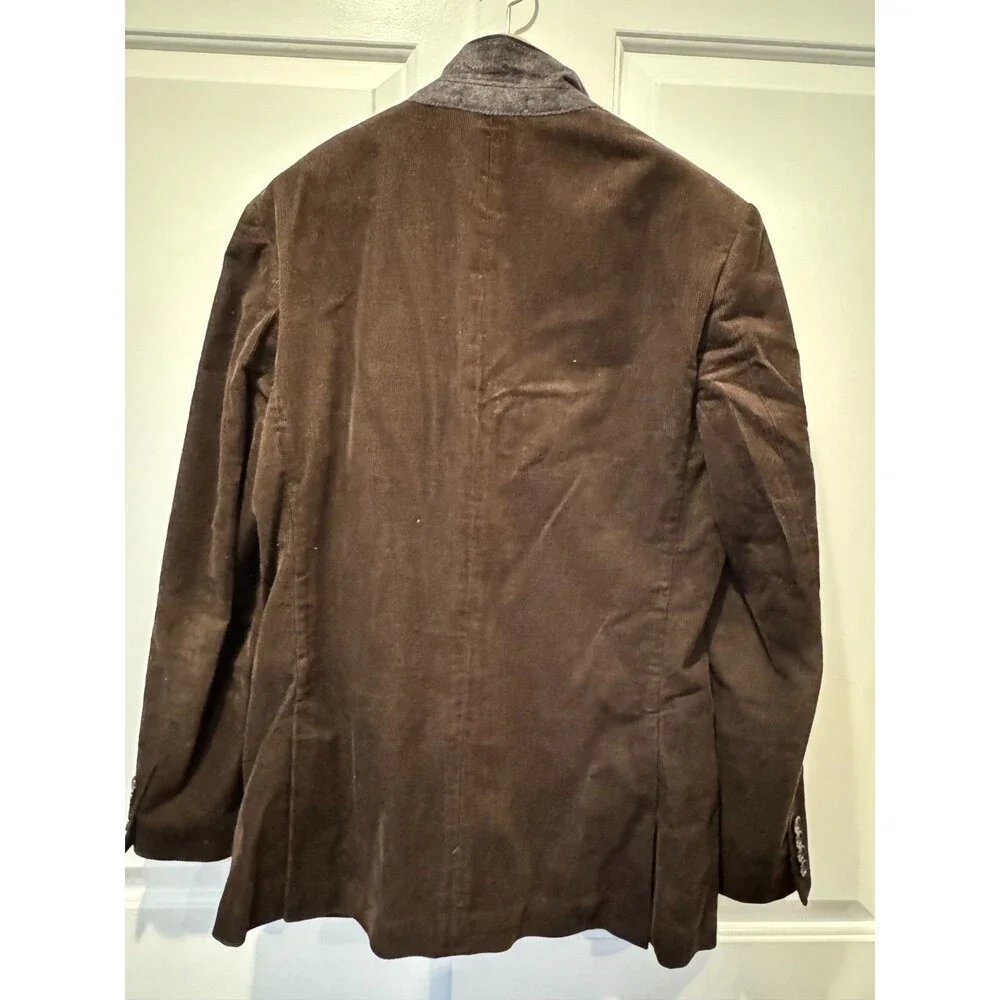 J Crew Ludlow Chocolate Brown Corduroy Sport Coat Blazer Jacket 40R